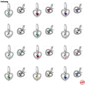 

2020 New Valentine's Day Jewelry Charm high quality Essence ME Collection Heart-shaped Birthstone Pendant Birthday Gift