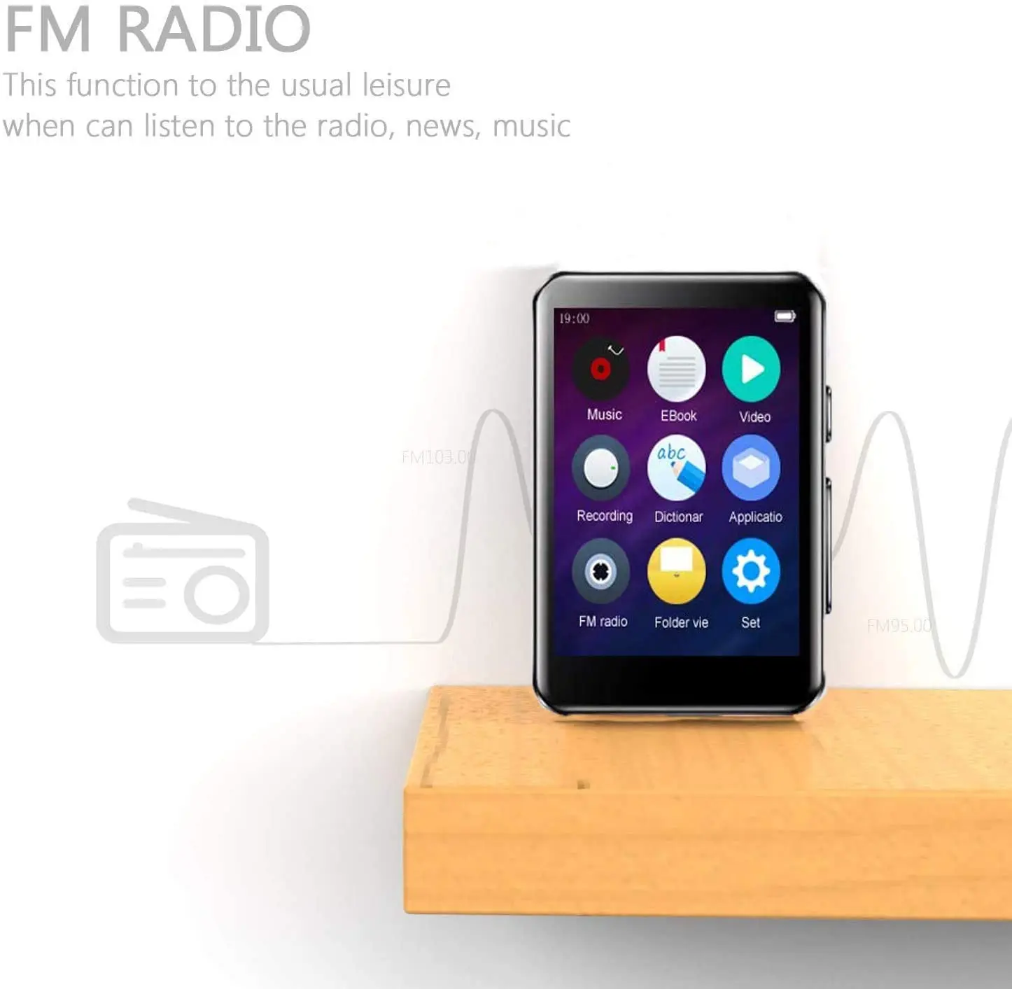 32GB MP3 Player with Bluetooth 2.4 inch Full Touch