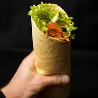 

Shaurma in cheese lavash with Serbian cheese