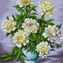 Алмазная мозаика EF 752 Белый букет 30*40