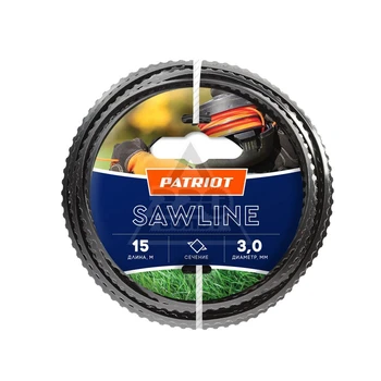 

Fishing line for trimmers PATRIOT 300-15-5 Sawline D L 3.0mm 15 m