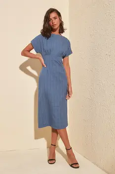 

Trendyol Plaid Shir Detail Dress TWOSS20EL0556