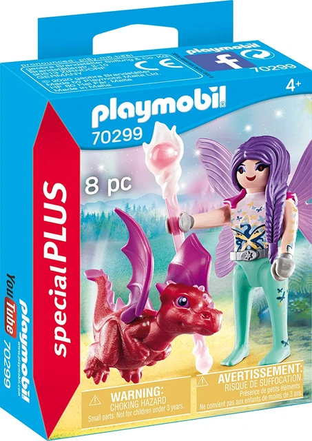 Playmobil Fada Com Dragão Bebê 70299 Colorido