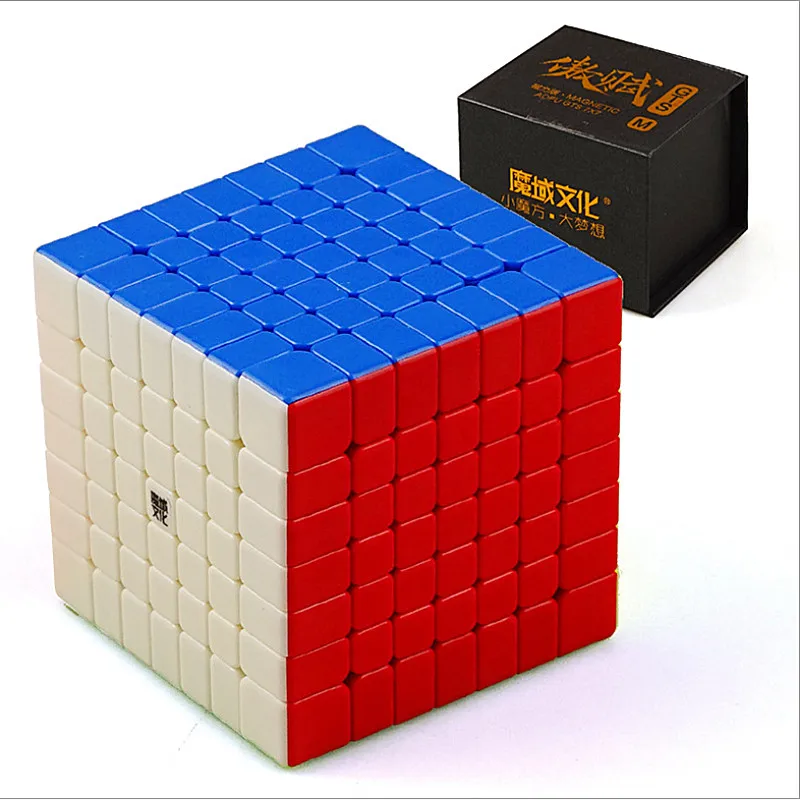 Moyu Aofu GTS/GTS M 7x7x7 Магнитный магический куб Aofu GTSM 7x7 Магнитный скоростной куб MoYu gts m Магнитный 7x7 волшебный куб Moyu 7x7 куб - Цвет: GTS M Stickerless