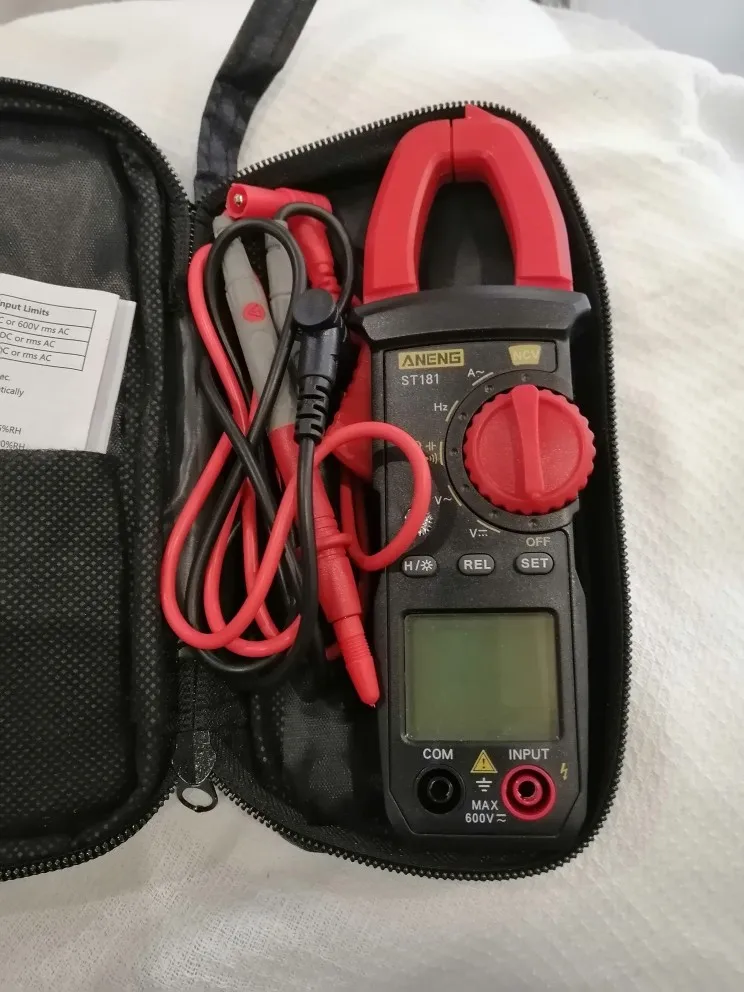 Отзыв о товаре ANENG ST181 токовые клещи DCAC тик ток клещи мультиметр мультиметр с клещами  4000 отсчетов тестер клещи токовые цифровой мультиметр Амперметр Тест напряжения er  усилитель Гц Емкость NCV Ом Тест токоизмеритель клещи от пользователя 8***r