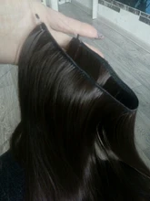 Hairpiece Straight-Wire SNOILITE Invisible Synthetic Women Brown Black Long Secret-Fish-Line