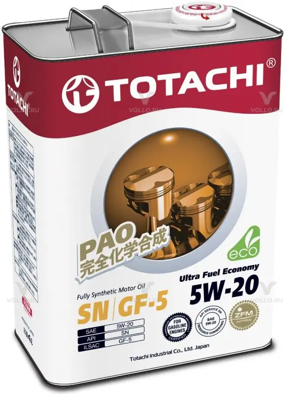 TOTACHI Ultra Fuel Fully Synthetic SN 5W-20 4л | Автомобили и мотоциклы