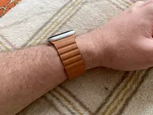 Correa de cuero para Apple Watch, banda magnética de 44mm, 40mm, 38mm y 42mm para reloj inteligente iWatch series 3, 4, 5, se, 6