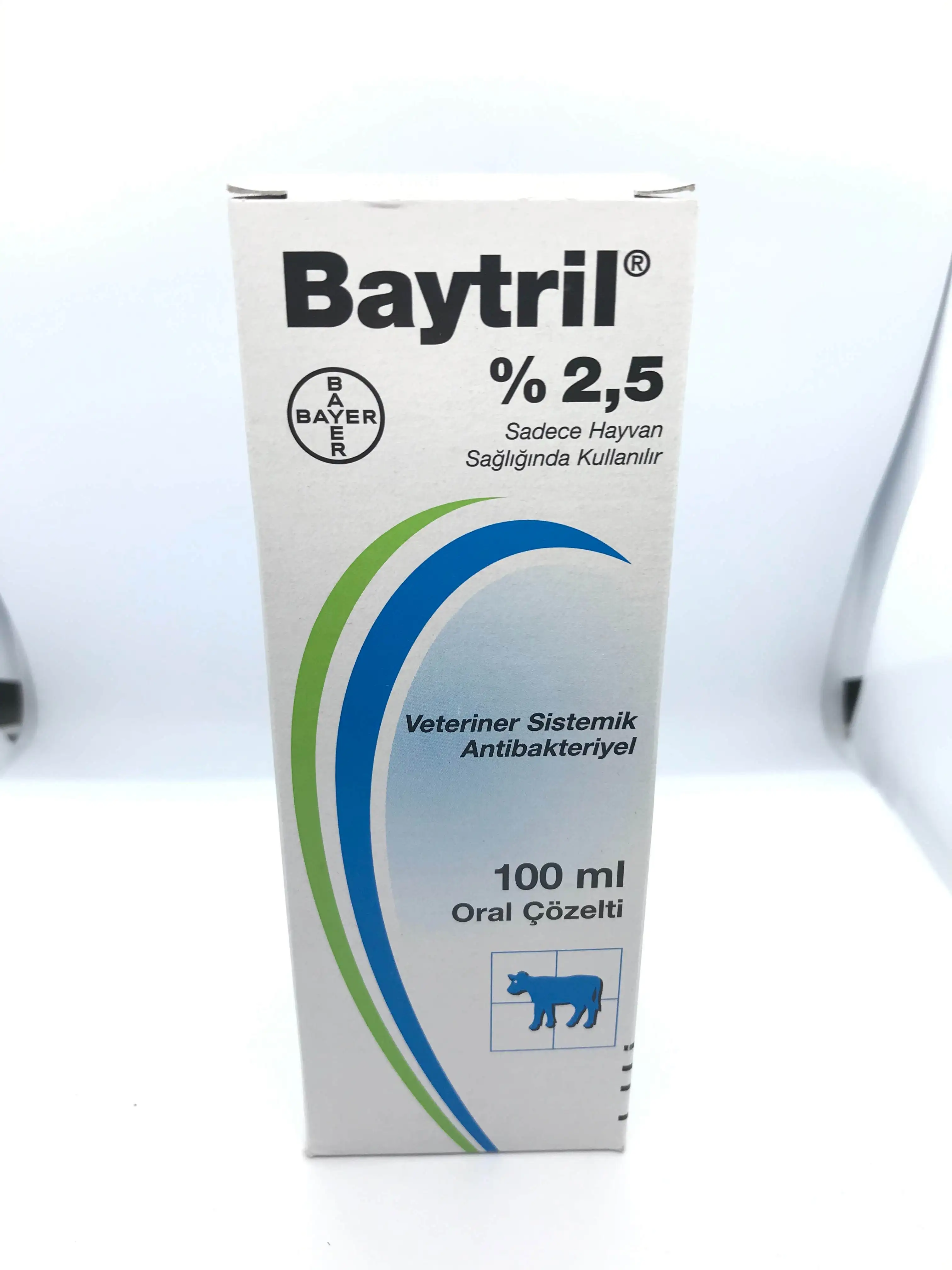 Bayer Baytril-solución Oral antibacteriana antimicrobiana para todos los animales, 2.5%, 100ml