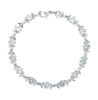 

Silver Bracelet with cubic zirconia sunlight sample 925