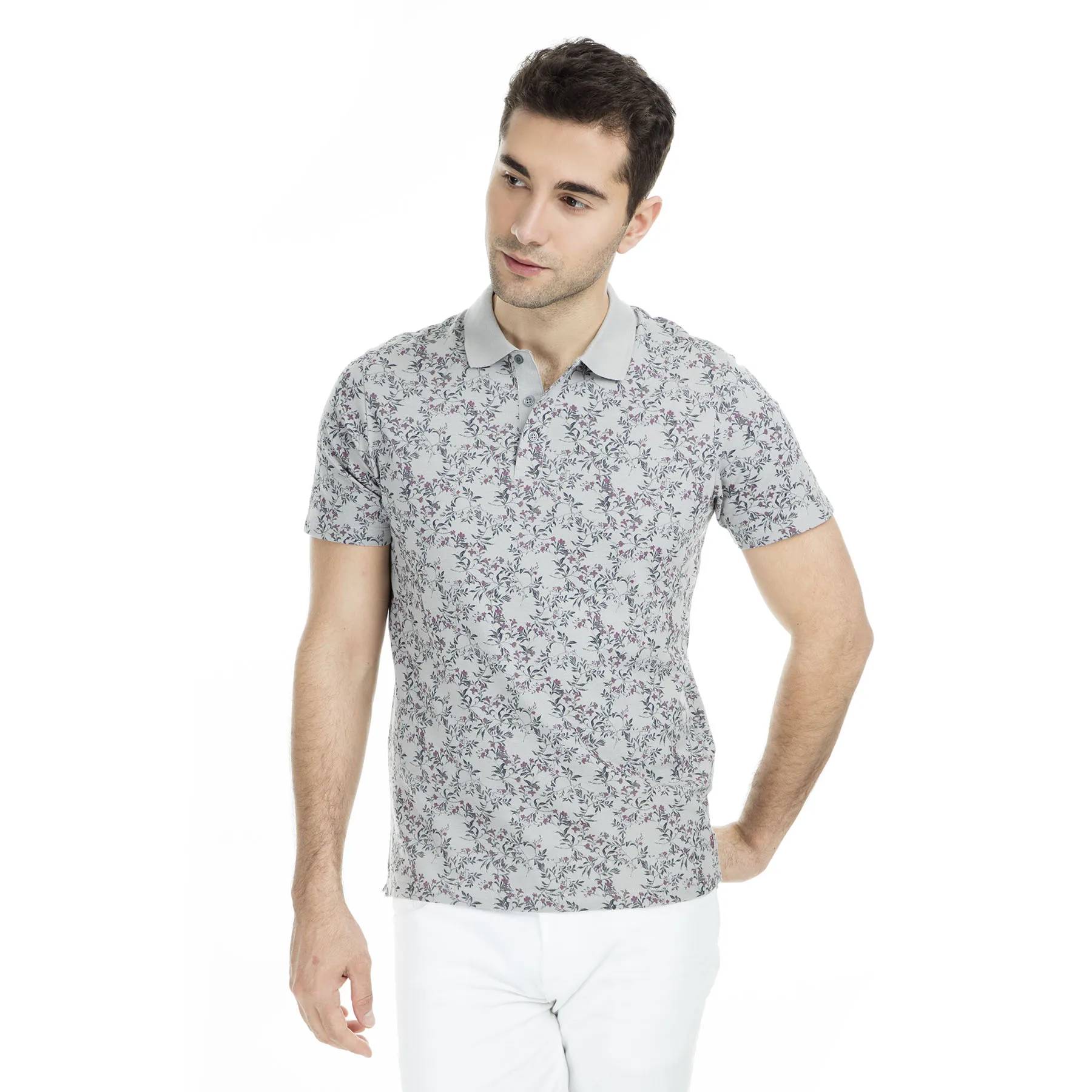 Серый Jack& Jones Премиум Jprcanton Bla поло воротник футболки для мужчин t shirirt 12149743 - Цвет: Серый