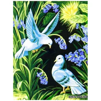 

Mrc1531-265 canvas with a picture of Margot 'blue' 40*50 cm