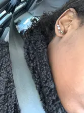 MloveAcc 100% Plata de Ley 925 auténtica joyería de las mujeres de moda lindo pequeño claro CZ Stud pendientes regalo para las niñas adolescentes Dama