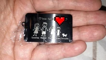 Llavero con grabado de amor para padres e hijos, regalo familiar para padres y niños