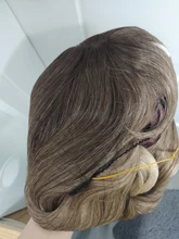 EASIHAIR-Peluca de cabello ombré ondulado para mujer afroamericana, cabellera artificial larga con flequillo, color gris, resistente al calor