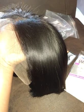 Miss Rola Hair 13x4 Bob corto peluca con malla Frontal pelucas de cabello humano Bob malasio pelucas de encaje Frontal cabello recto Remy 150% de densidad