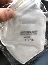 Mascarilla facial FFP2 con filtro KN95, máscara antipolvo para la boca, 100 uds., envío desde españa