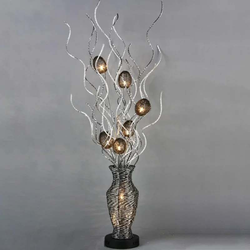 

LRF058--Free Shipping Decorative Art Flower Vase Floor Standing Lamp