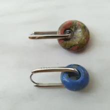 XIYANIKE 925 de plata esterlina coreano nuevo de moda O en forma de cuadrado pendientes de aro temperamento Simple encanto elegante, accesorios de la joyería