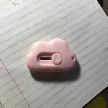 Cuchillo de utilidad Mini para estudiantes, suministros escolares Kawaii de corte de papel para oficina, 1 Uds.