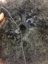 Leeons-extensiones de cabello Natural, coleta con cordón, cola de caballo, pelo sintético rizado, cola de caballo