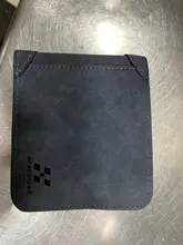 Cartera corta de cuero recubierto para hombre, billetera Retro de triple Vertical, billetera coreana para jóvenes, varias tarjetas, moda 2020