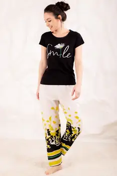 

Armonika Women Black Top Papatyali Six Pattern Sleepwear Kit ARM-20Y099081