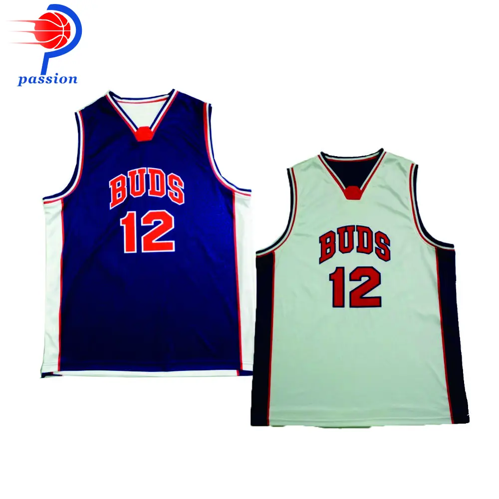 Hot Sale Basketball Reversible Jerseys Uniforms With Custom Team Logos