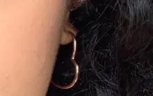 Pendientes de plata de Plata de Ley 925 auténtica asimétrica pendientes con argolla de corazón para las mujeres pendiente plateado a la moda de regalo de la joyería