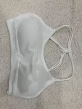 Fitness Tops Underwear Top-Padded-Bra Sports-Top Strappy Yoga Push-Up Running Athletic-Vest