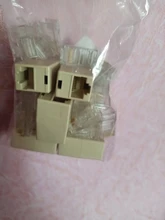 20 piezas RJ45 RJ-45 CAT5 CAT5E Cable Modular de cabeza Ethernet chapado en oro conector de red