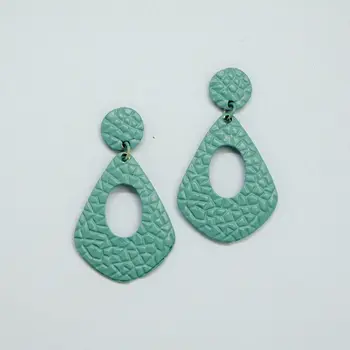 

Earrings jewelery triangle (Lock-Carnation, jewelery alloy, blue) 53917