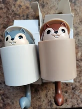 Gancho de ardilla Invisible para colgar llaves de paraguas, gancho de pared adhesivo montable para abrigo, sombrero, decoración de pared de teléfono móvil, organización de puerta