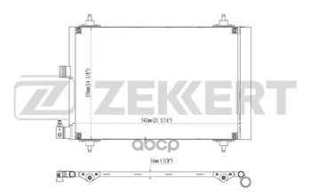 

Radiator cond. Citroen Berlingo 02-xsara 00-xsara Picasso 99-peugeot partner 02-zekkert art. mk-3017