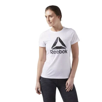 

Women’s Short Sleeve T-Shirt Reebok Wor CS Graphic Tee White