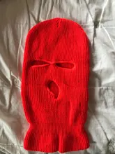 Máscara de cobertura de la cara completa, gorro de Pasamontañas de punto de 3 agujeros, táctica del ejército CS, para invierno, esquí, ciclismo, gorro, bufanda, mascarilla facial cálida