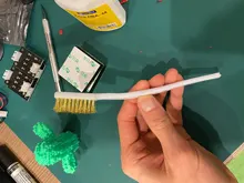 Printer-Cleaner-Tool Nozzle-Block Toothbrush Copper-Brush-Handle Cleaning-Parts Hot-Bed