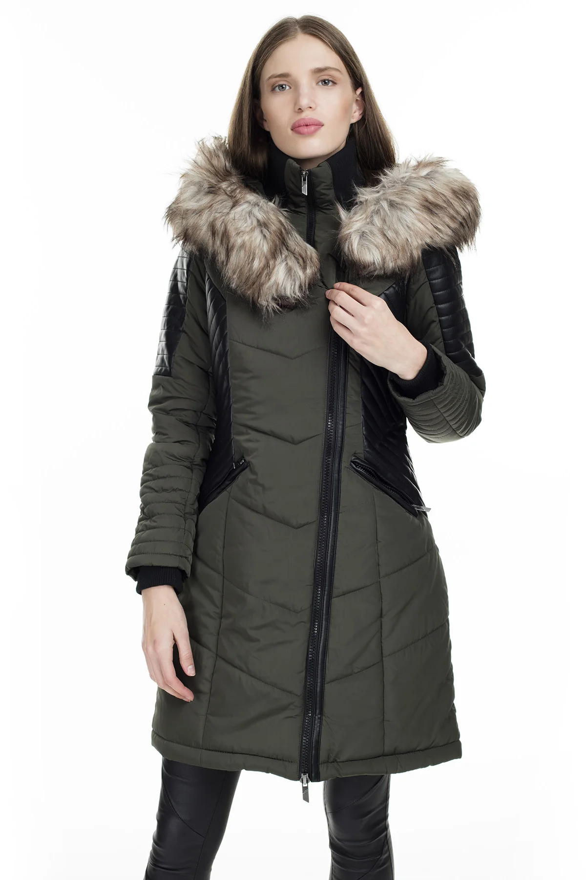 Only Onllinette пальто женские пальто 15160168 - Color: Olive drab