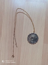 Colgante de plata de ley con moneda azteca de Piratas del Caribe, medallón Vintage de bronce dorado de Jack Sparrow, venta al por mayor