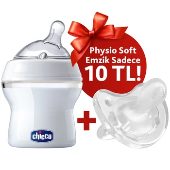 

ebebek Chicco Natural Feeling Baby Bottle + Physio Soft Soother Value Package