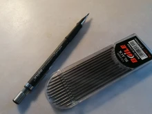 Lápiz mecánico de 2,0mm, bolígrafo automático de punta de escritura, diseño de dibujo, pintura negra, recargas coloridas, papelería para escuela y oficina