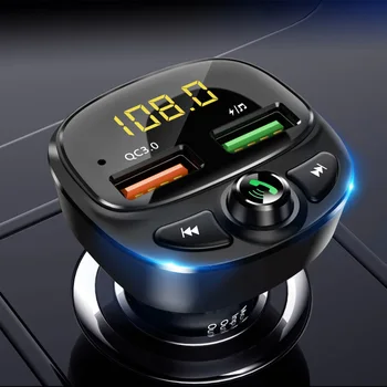 

Car Mp3 Player With Bluetooth Transmisor Radio Fm Usb Charger Fast Charge Receiver Lossless Player Multifunction