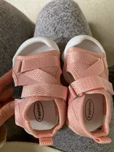 Verano niño Sandalias Zapatos de chica de bebé red monocolor de tela transpirable niños zapatillas de deporte infantil para niños chicas deporte sandalias SYJ035