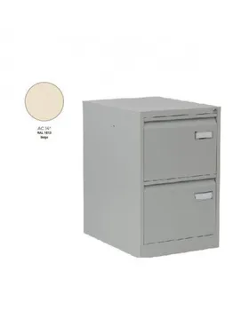 

FILING CABINET METAL 2 DRAWER ROCADA 70 CM BEIGE