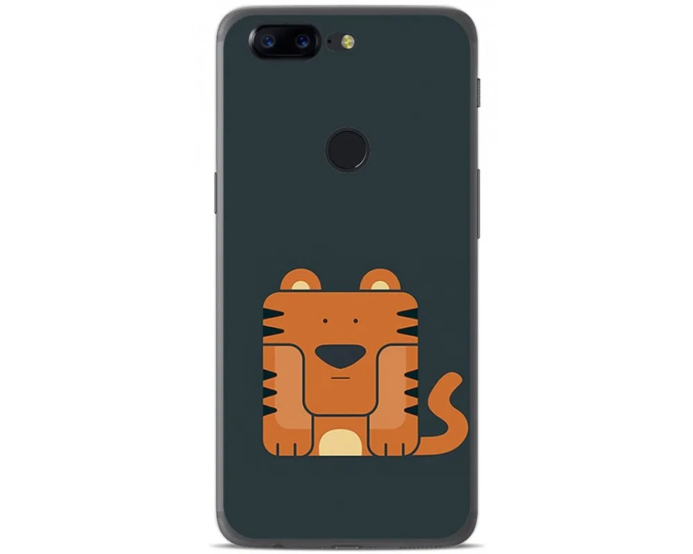 Гелевый Чехол из ТПУ для Oneplus 5T С Рисунком Тигра|Бамперы| |