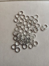 Aros de 8-40mm de diámetro redondo, conectores de cables para pendientes, anillos cerrados para DIY, fabricación de joyería de colgantes, suministros, accesorios, 20-50 Uds.