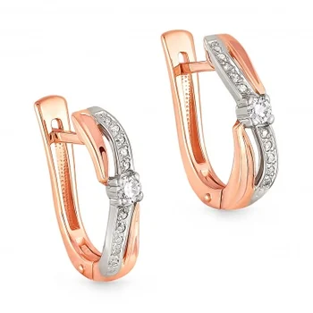 

Kabarovsky earrings with 22 red gold diamonds