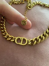 Collar de cadena de acero inoxidable con textura de Metal para mujer, cadena de eslabones cubanos, Gargantilla, regalo de fiesta, 2021