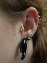 12 unids/set 2020 de oro de moda Color puños de oído hoja pendientes de Clip pendientes largos aretes pendientes para las mujeres los escaladores sin Piercing falso cartílago accesorios de aretes