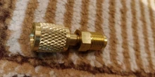 2 uds adaptador de aire acondicionado macho 5/16 SAE hembra 1/4 SAE para R410 R32 adaptador de aire acondicionado refrigerante reparación fluoruro